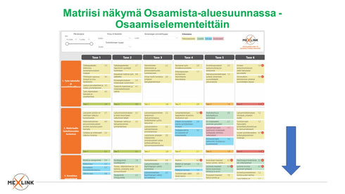 Power BI raportit - Asentajan osaamiskartta